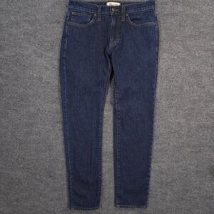 Madewell Jeans Mens 30X31* Blue Athletic Slim Hemp Blend Stretch Dark Wash Denim